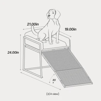 Pet Office Chair — Sloped Seat Designed for Comfort
